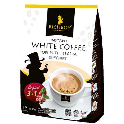 马来西亚特浓袋装白咖啡粉送杯