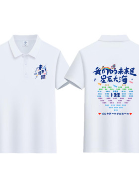 幼儿园小学生班服polo衫定制毕业班服装亲子纯棉短袖运动服演出服