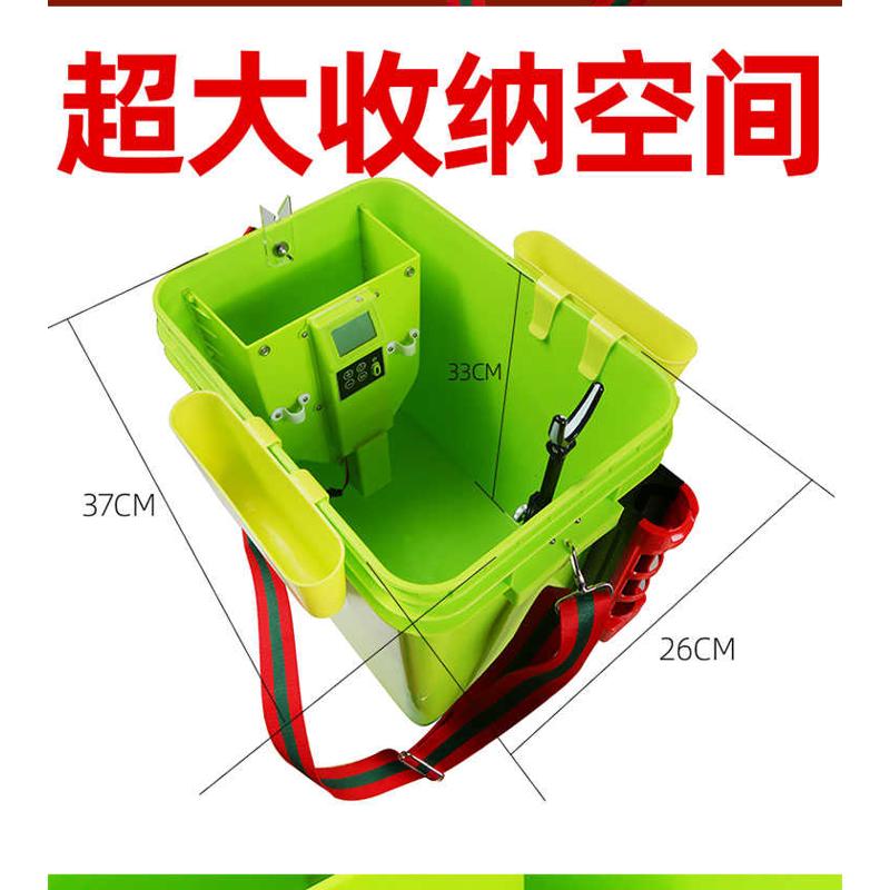 桃源筏钓自动打窝器电动多功能投饵器定点颗粒玉米全自动钓鱼箱桶