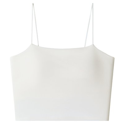 红豆女Nice棉吊带背心带胸垫