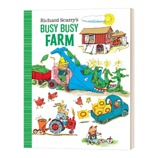 忙忙碌碌的农场 英文原版绘本 Richard Scarry's Busy Busy Farm 斯凯瑞金色童书 纸板书 英文版 进口英语原版书籍
