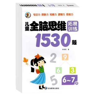 儿童全脑逻辑思维训练1530题幼儿园推荐小中大班1-2-3-4-5-6岁 左右脑潜能智力大开发专注力启蒙早教书幼儿园迷宫连线数学找不同