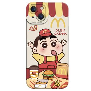 麦门m记小新适用苹果15手机壳16日系iphone14promax情侣13妮妮12mini卡通11新款x可爱8plus创意17硅胶xs一对7