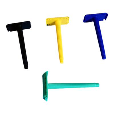 手动一次性剃须刀老式双面刀片刮胡刀塑料刀架刮脸刮毛刀浴室澡堂