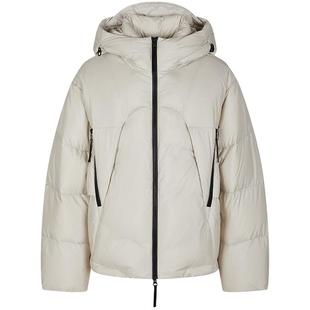 速写男装奥莱outlets羽绒服男款短款宽松立领羽绒服外套休闲