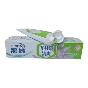 140g黑妹牙膏清新口气去除牙渍口齿生香龙井茶清爽生物溶菌酶亮白
