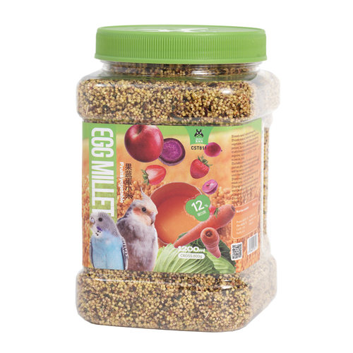 宠尚天鹦鹉蛋小米虎皮牡丹玄凤专用鸟粮小米黄谷子带壳鸟食鹦鹉粮