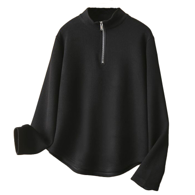 秋冬季不规则保暖上衣T恤