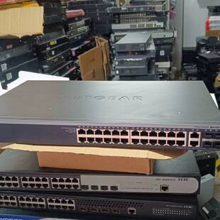 议价网件M410026G26千兆网口4千兆光口复用网管交换机成色好实物