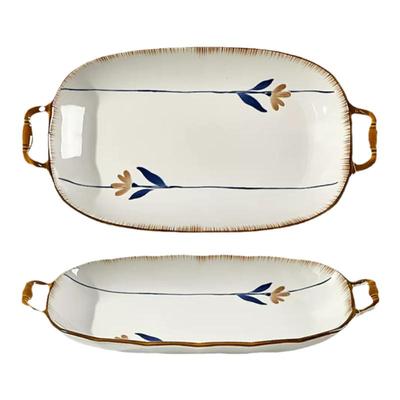 双耳鱼盘家用2024新款网红蒸鱼盘