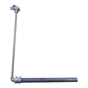 wrn530直角热电偶K型烟道盐浴炉温度探头铸造用铝厂铝液测温棒