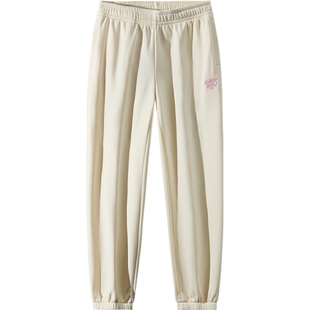 安踏运动裤女裤2026新款加绒保暖长裤束脚宽松卫裤女款春季休闲裤