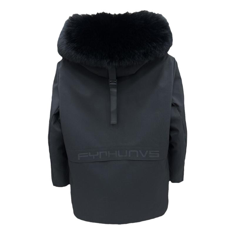 中长款狐狸毛内胆派克服保暖