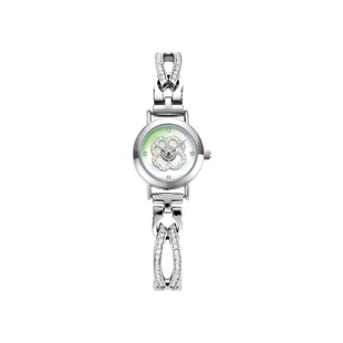 WUSSA舞时四叶草手表女款女表旋转小表盘轻奢腕表生日礼物送女友