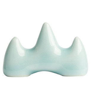 御宝阁书法专用初学者入门青瓷陶瓷笔搁毛笔架笔山笔架山毛笔收纳文房四宝摆件笔墨纸砚学生儿童书法用品工具