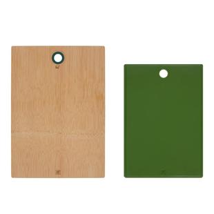 德国双立人NOW加大抗菌砧板2件套竹制TPU切菜板抗菌双面家用套装