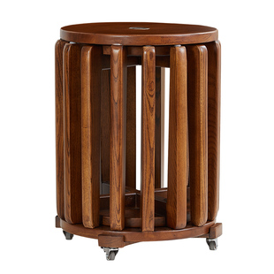 实木凳子可叠放堆叠凳备用凳轻奢高级感客厅家用叠叠乐餐桌凳圆凳