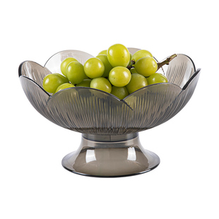 沥水水果盘家用客厅茶几水果莲花果盘2025新款零食摆放托盘点心盘