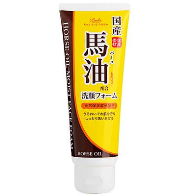 日本loshi北海道马油洗面奶泡沫