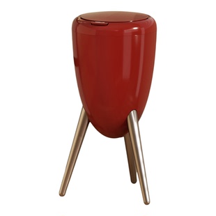 垃圾桶家用2026新款带盖卧室中古高颜值桶智能高脚免弯腰纸篓客厅