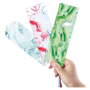 空白漂漆书签古典中国风漆画书签双面白宣宣纸硬卡学生手工diy卡片漂漆材料包硬笔书法国画文创书签纸带流苏