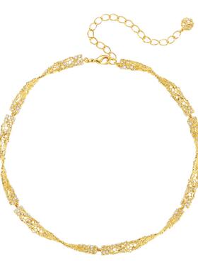 列维斯蕾丝项链气质锁骨链轻奢女