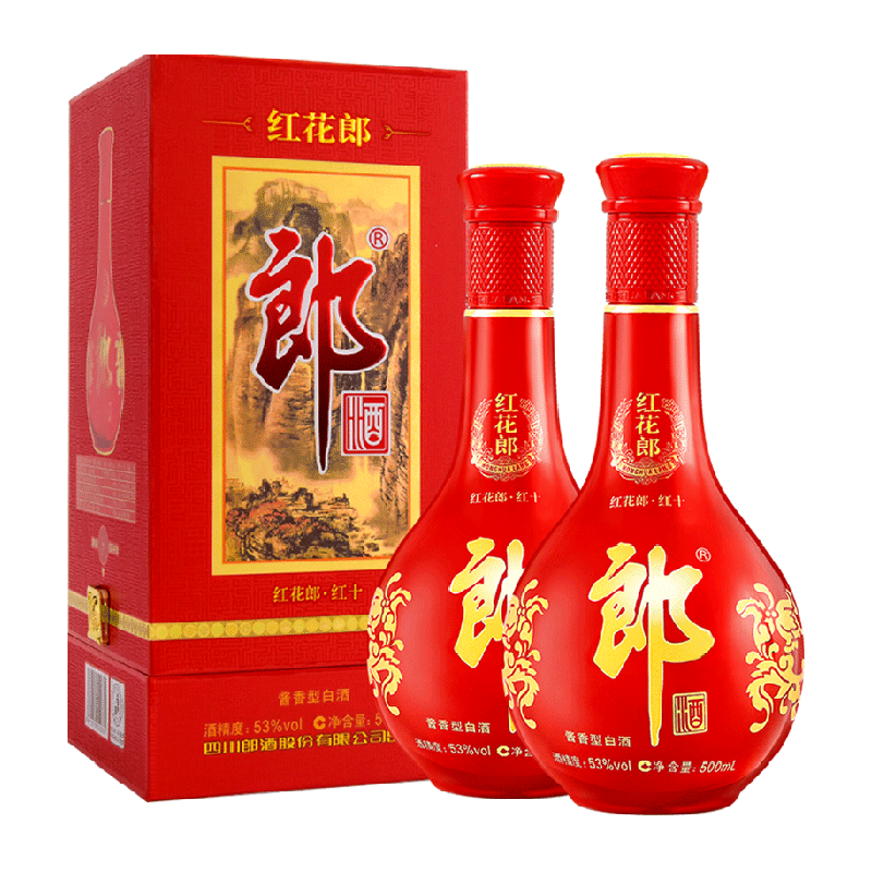 郎酒红花郎10500ml*2酱香型白酒