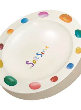 SoftServe柔软供应 彩色糖豆 竹纤维蛋碗麦片碗餐盘 儿童餐具