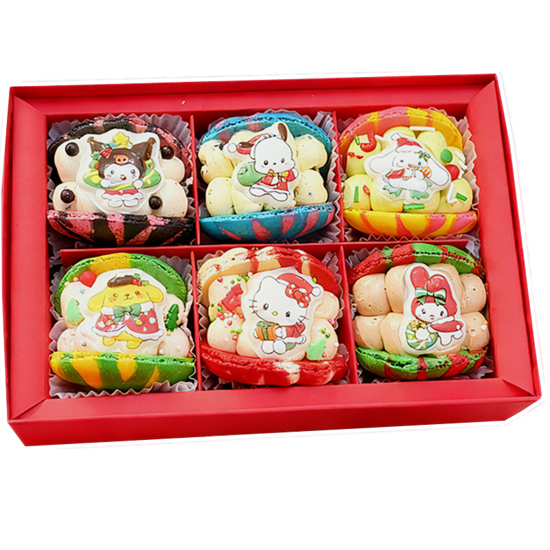 莫琳烘焙圣诞节甜点三丽鸥马卡龙糕点蛋糕礼盒节日甜品生日礼物