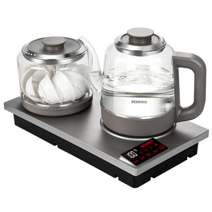 新功全自动底部上水电热水壶保温泡茶烧水壶一体嵌入式电茶炉W56