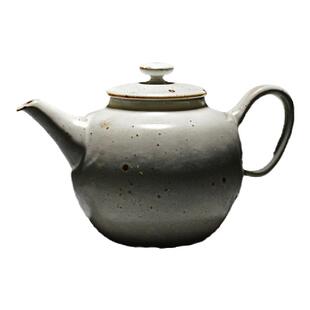 陶作坊陶制伫在一式宽壶 岫白流釉铁锈茶壶茶盘水盂 新中式侘寂