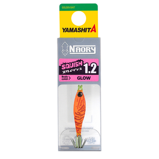 日本YAMASHITA新款鱿鱼钩3.8cm 5cm小吹筒布卷钩UV夜光软体假饵钩