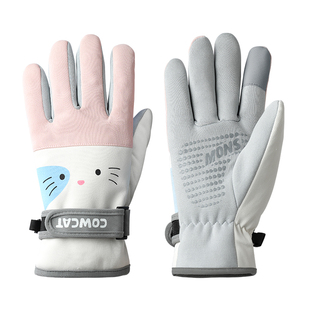 电动车手套女士防风防寒电瓶摩托车冬季新款加厚加绒保暖骑行触屏