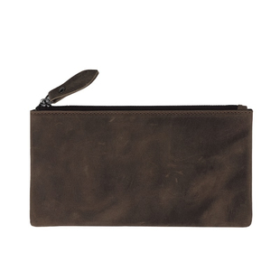 简约复古皮质超薄男士钱包长款大容量手抓包简约皮夹个性皮革钱袋