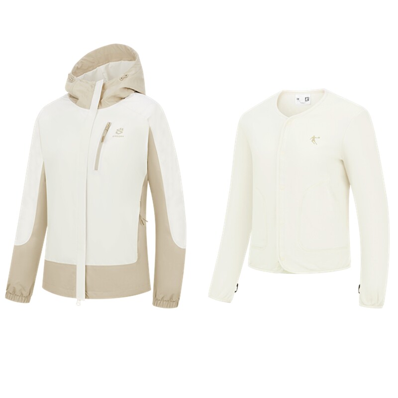 乔丹山神三合一外套女户外登山服