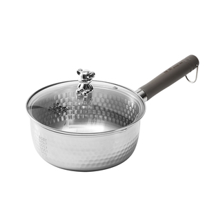 神田萌宠雪平锅 不锈钢煮面汤锅煮锅家用辅食锅 蒸煮小锅家用奶锅