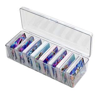 奥特曼卡片收纳盒桌面儿童小卡整理盒卡牌盒宝可梦动漫卡牌展示架