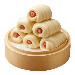 隆泰食品香肠卷热狗火腿卷烤肠花卷速冻馒头早餐蒸热家庭上班食品
