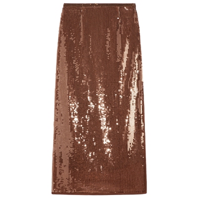 bebe冬季新款直身亮片半身裙