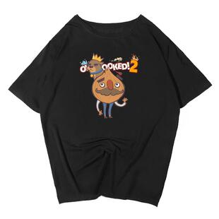 胡闹厨房Overcooked2分手厨房steam游戏短袖T恤衫男纯棉半袖衣服