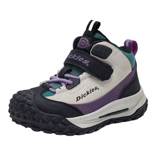 Dickies女童高帮运动鞋儿童加绒保暖户外登山鞋男童冬季休闲跑鞋