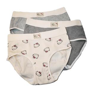 【10抗菌】果壳内裤女春夏HelloKitty联名款抗菌纯棉裆底内裤组合