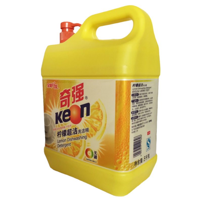 奇强5kg/桶柠檬香型除异味洗洁精
