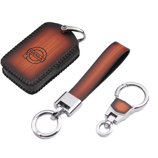 沃尔沃钥匙套21\22款xc60S90xc40xc90v90S60真皮钥匙套包扣壳男女