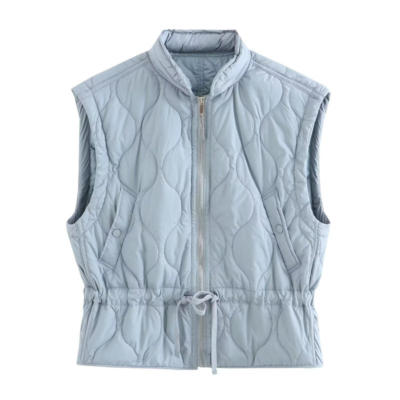 立领棉服无袖背心02969248800