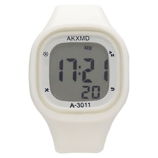 方形手表女款小众设计运动学生高颜值简约儿童多功能夜光电子表男