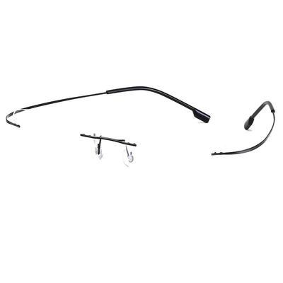 无框切边近视镜大脸无框男女超轻