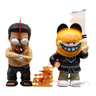 恶搞周星星模型懦夫救星蒙面猫 魔鬼达手办 潮玩公仔电影摆件周边