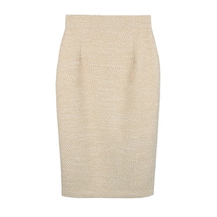 粉色毛呢半身裙女冬季加绒加厚小香风包臀裙高腰半裙下身裙半截裙