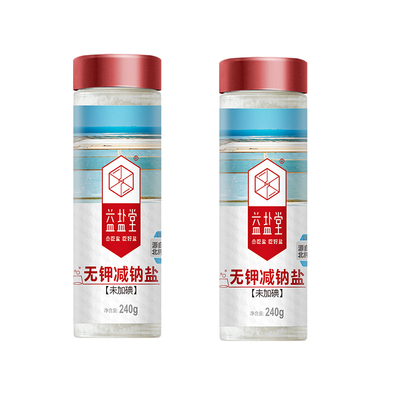 益盐堂未加碘无钾减钠盐深井盐